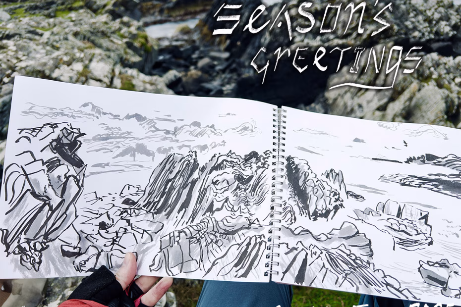 Drawing and Painting Studio Christmas Card 2025