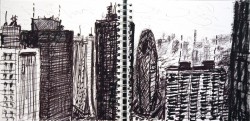 Japan drawing series 35 Shinjuku Blair Thomson